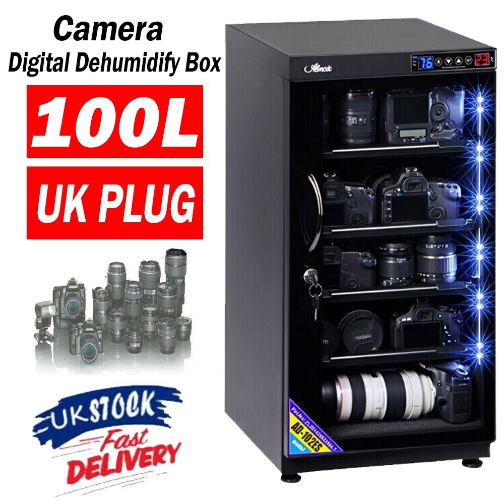 1 00 L Camera Lens Equipment Storage Digital Electronic Dehumidify Dry Cabinet Box