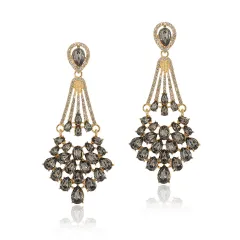 Bride Dress With Accessories For Girls Earrings - Grey - View 1