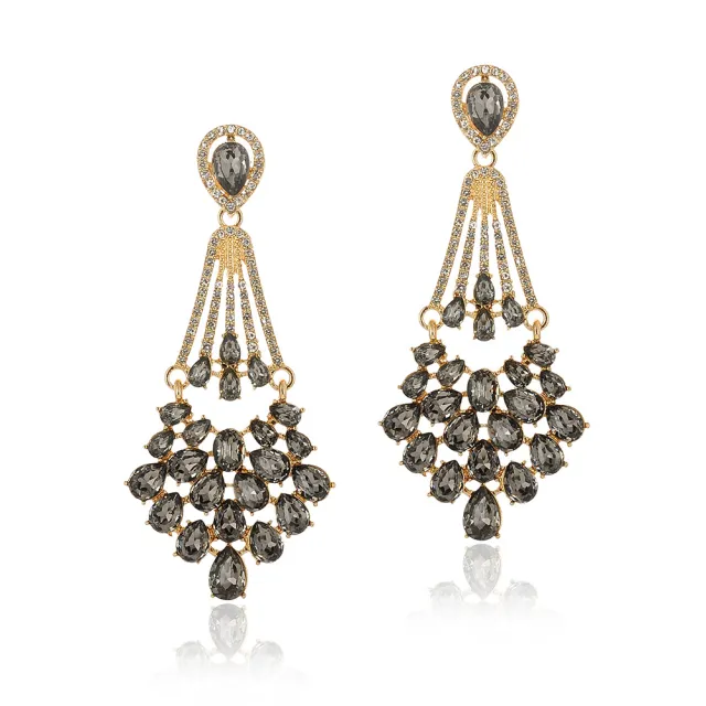 Bride Dress With Accessories For Girls Earrings Grey - Shop at LoveMi