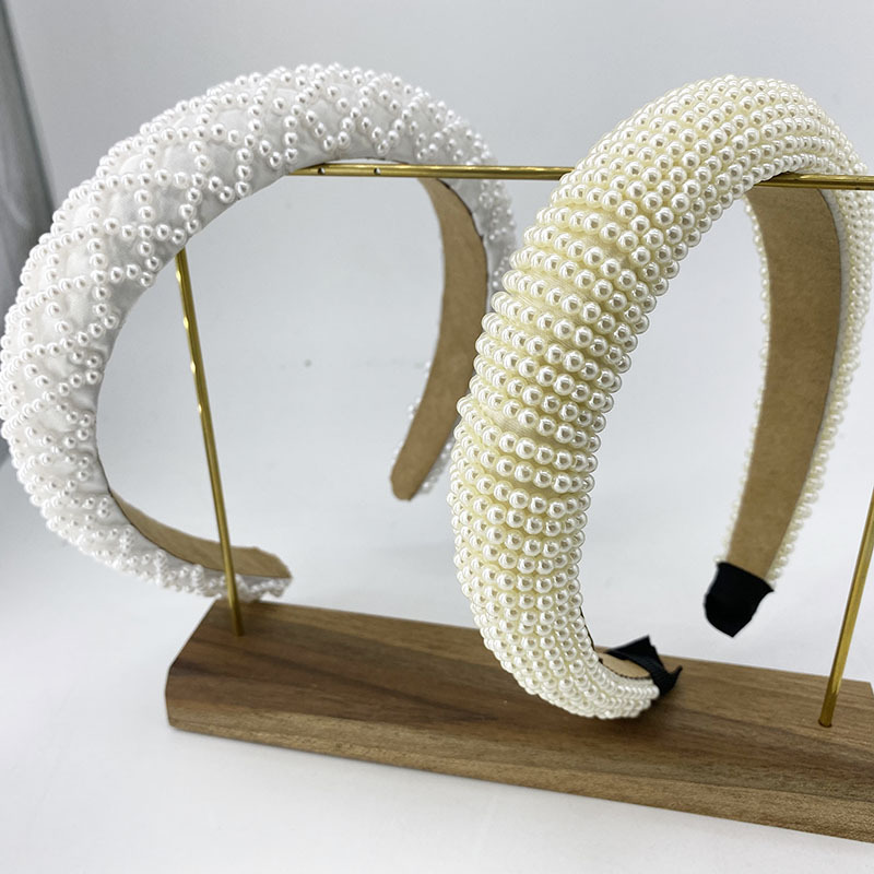 Fashion Women's Sponge Pearl Simple Headband