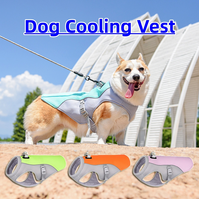 Summer Pet Dog Cooling Vest Heat Resistant Cool Dogs Clothes Breathable Sun-proof Clothing For Small Large Dogs Outdoor Walking - CJdropshipping