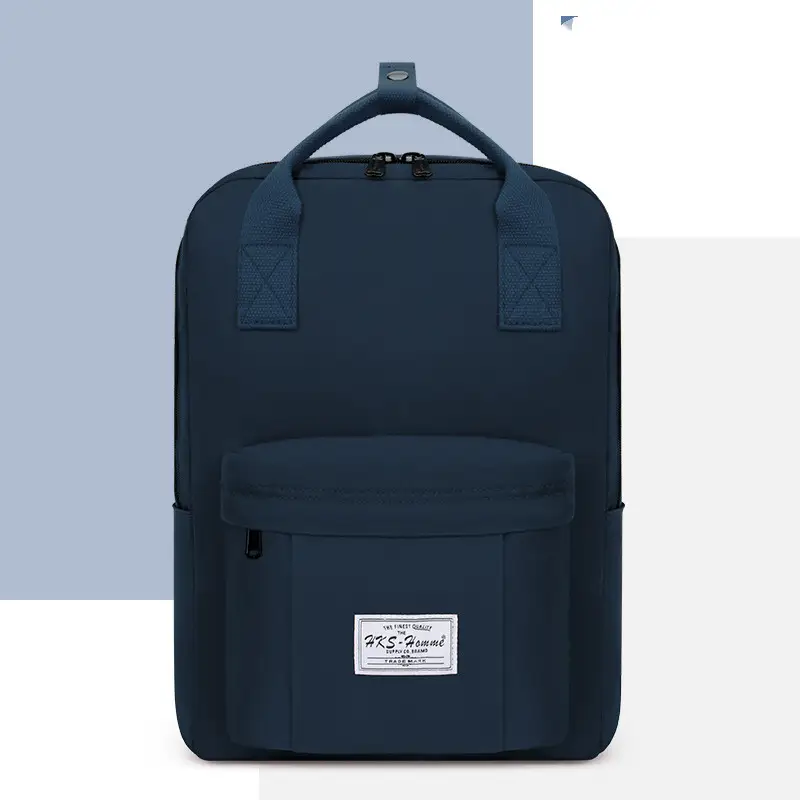 Solid Color Backpack Female Summer College Student Large Capacity