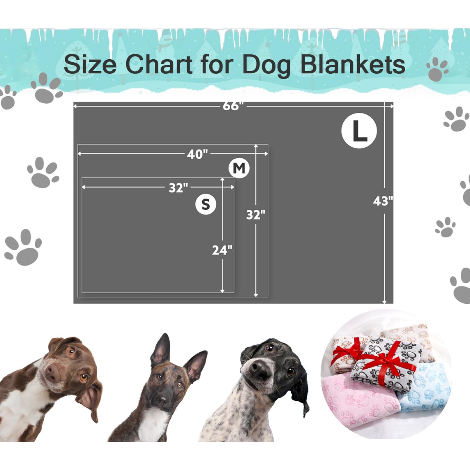 Premium Soft Dog Blanket Washable, 40x32 Cat Blanket For Indoor Cats Large Medium Small Dog Puppy 5