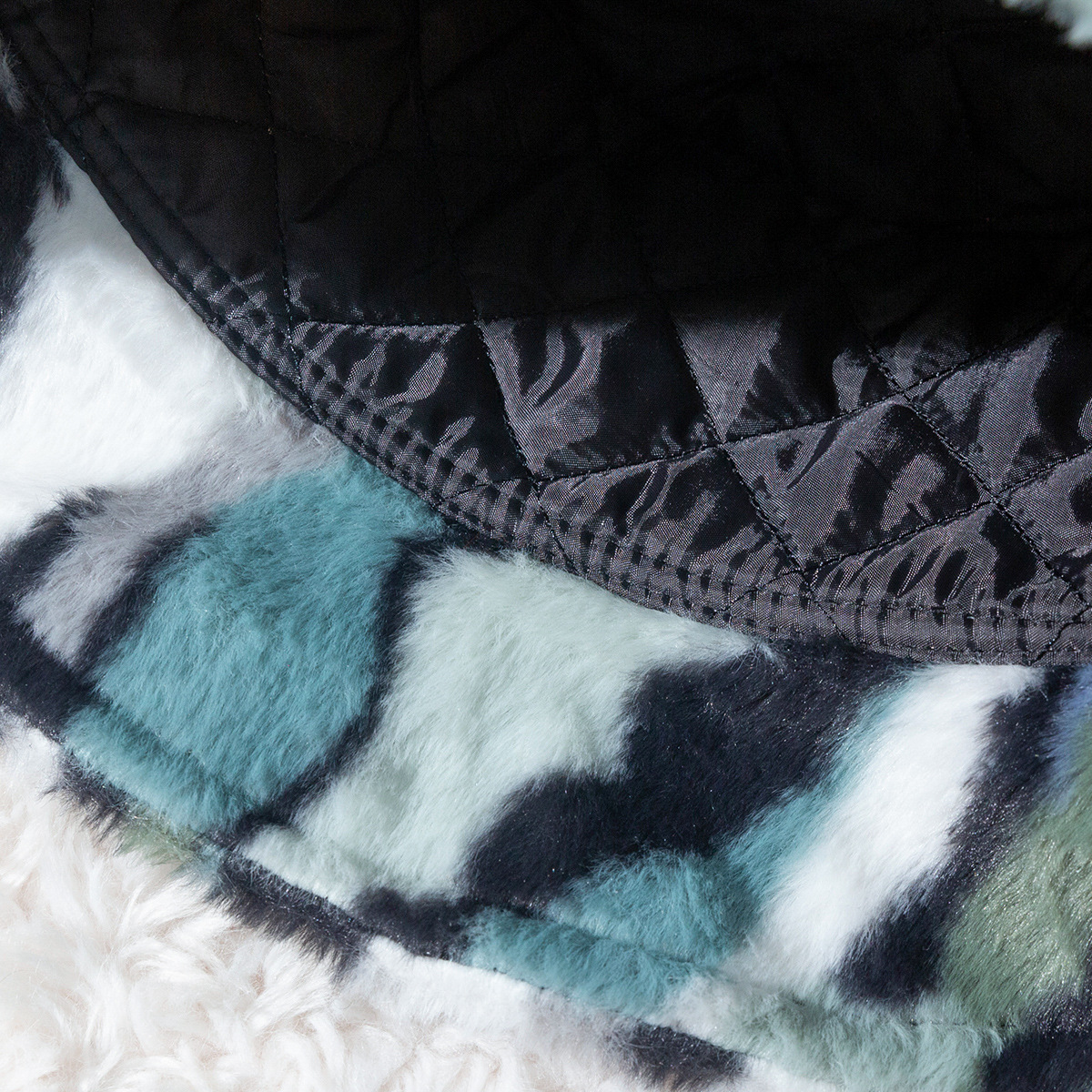 Plush Gradient Zebra Pattern Fashionable And Versatile Retro Trend Warm Basin Hat