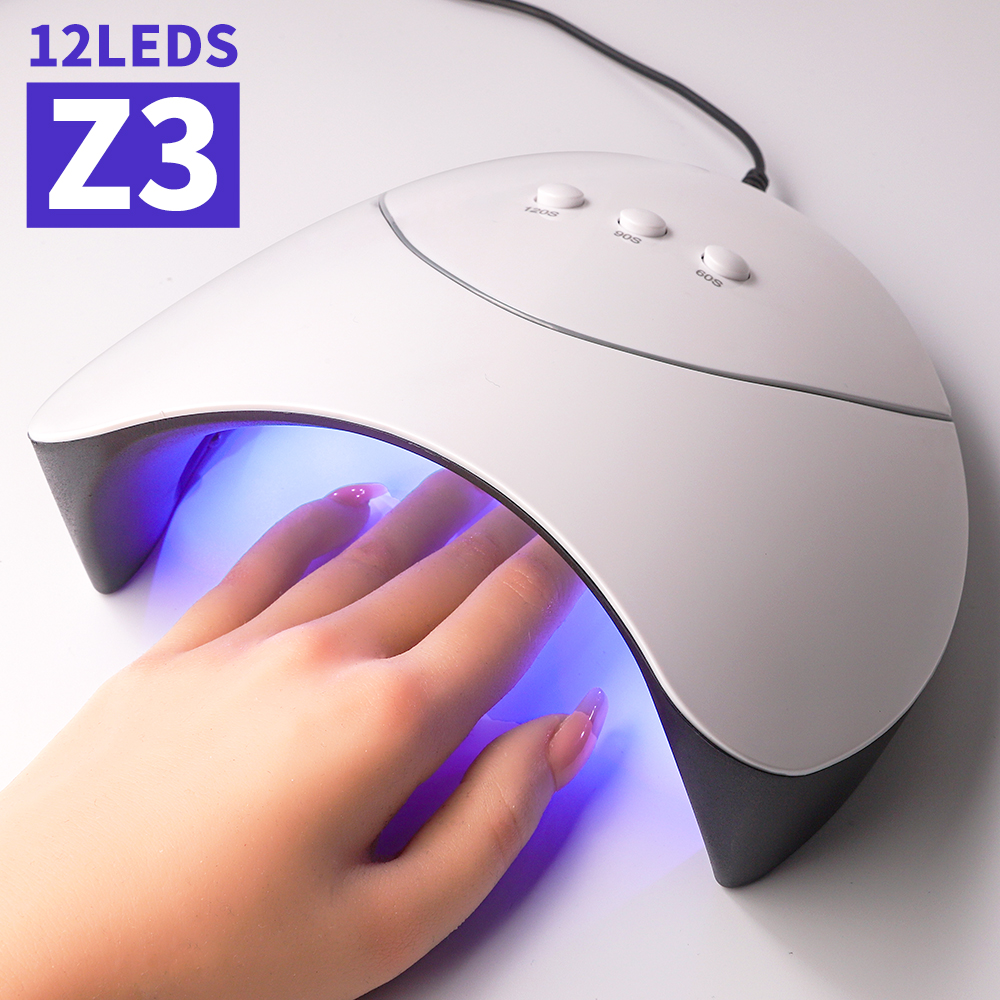 Professional UV Nail Lamp, LED, 6 UV Lights, Handheld Design, 3 Types Of Timing Settings, USB Rechargeable, Eye Protection Technology, Suitable For Use Nail Salons Or Home, For Nail Art Creation.