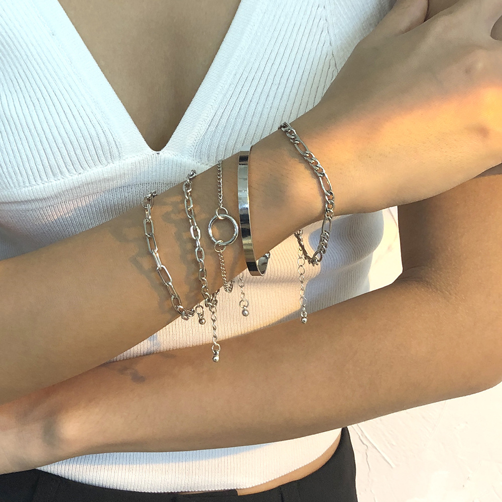 Chain Ring Bracelet Personality Trend Bracelet