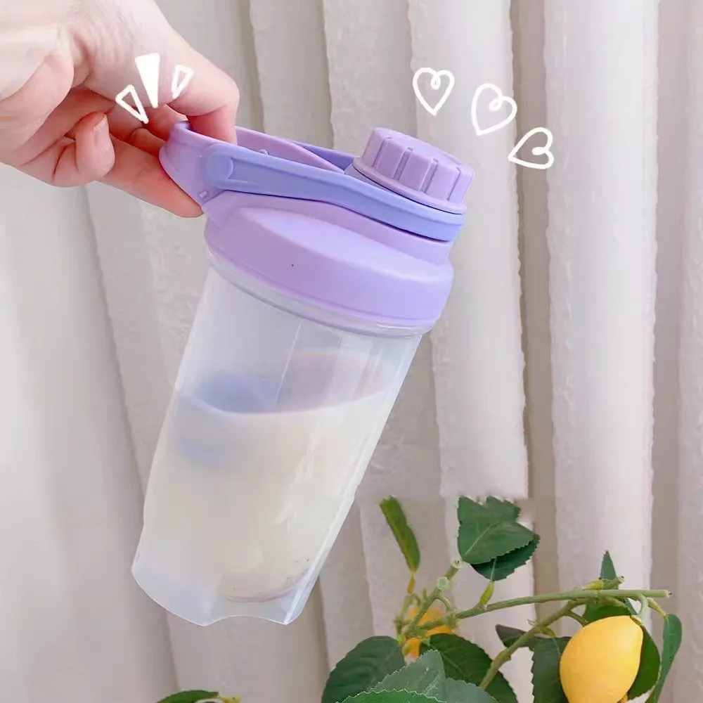 Blender Shaker Bottle with Scale Protein Shakes Leakproof