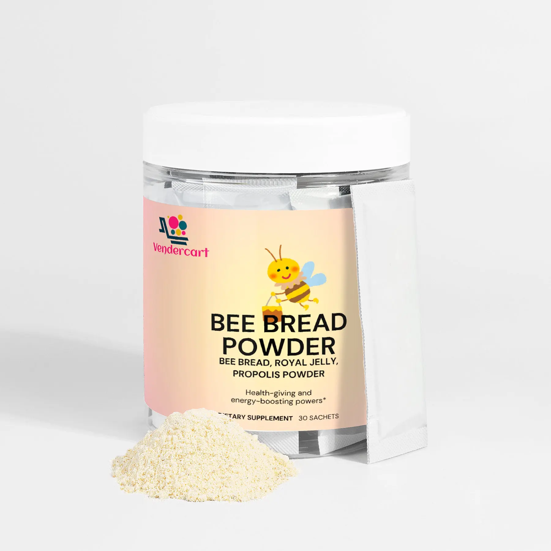Bee Pearl Powder Energy, Immunity, And Skin Support With Bee Bread, Propolis, Royal Jelly And Vitamin C 30 Sachets Bee Bread Powder - Shop at LoveMi