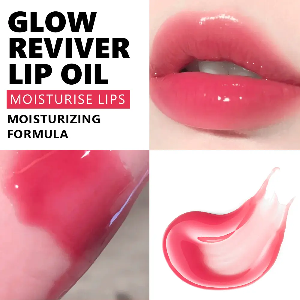Mirror Glossy Lip Oil, Hydrating Repair Plumping Lip Tint, Large Applicator Wand Glossy Lip Makeup For Juicy Dolly Lips, 4.4g
