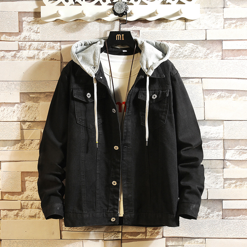 Men's Casual Hooded Loose Denim Jacket