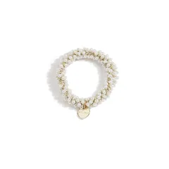 Elegant Headband Pearl Crystal Hair Tie Women - White - View 1