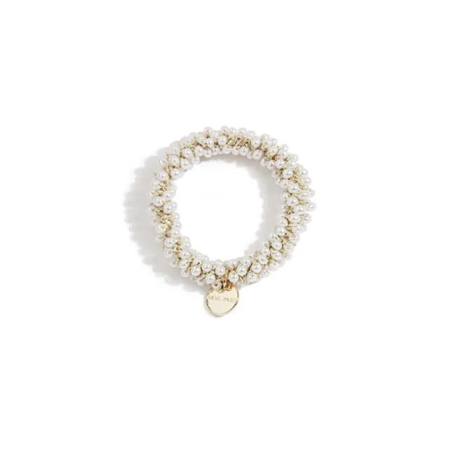 Elegant Headband Pearl Crystal Hair Tie Women White - Shop at LoveMi