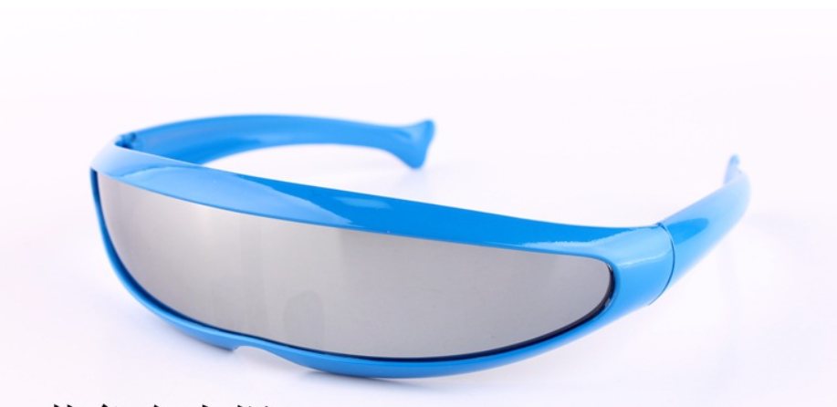 Title 9, X Men Fish Shaped Laser Glasses Mercury Lens