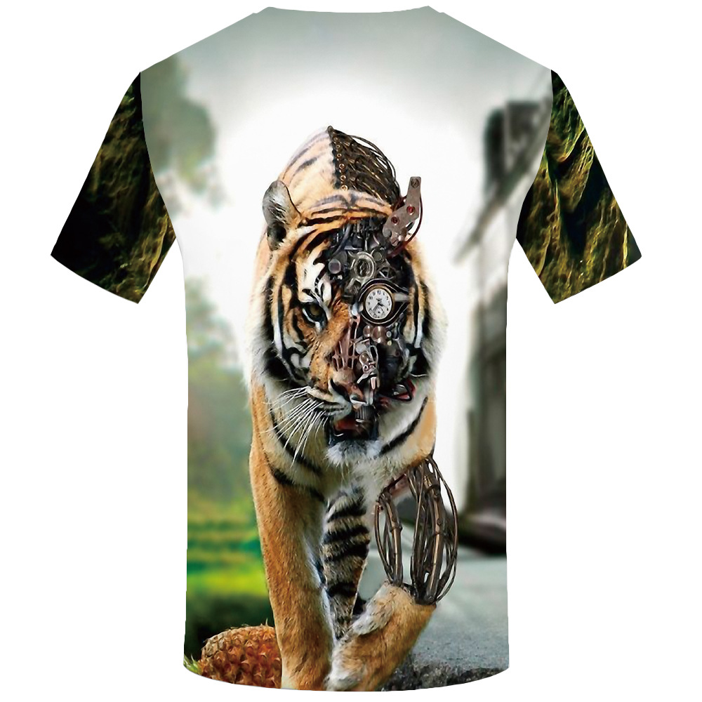 Title 5, Mens and Womens Animal Digital Print Short Sl...