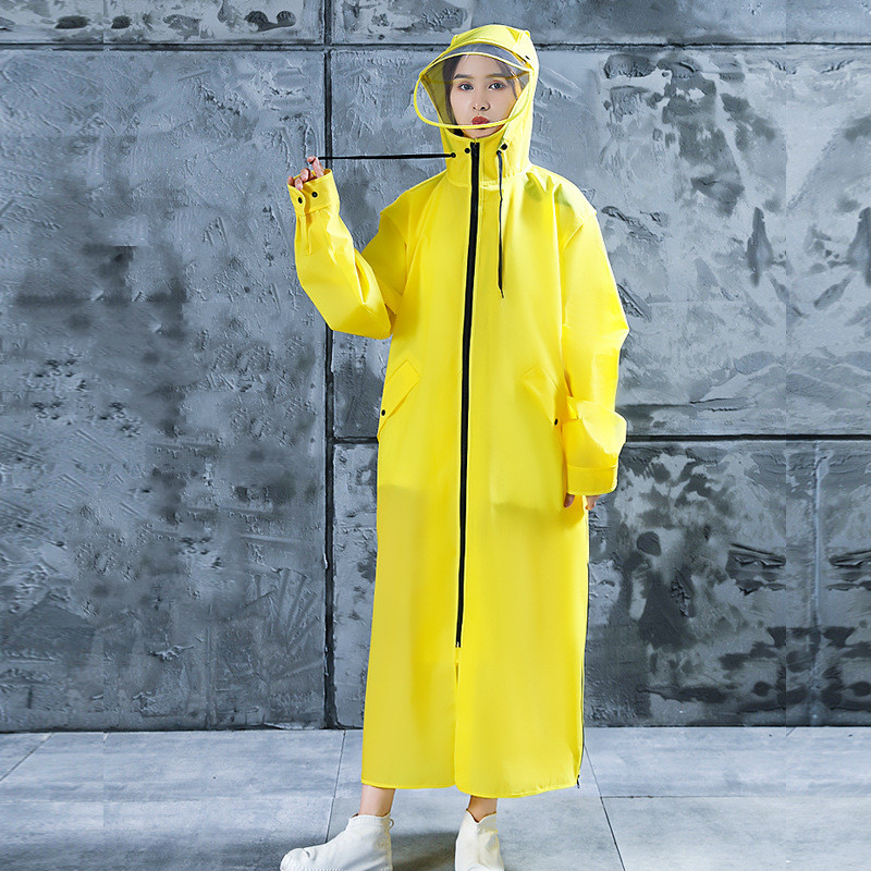 Men's And Women's Fashion Simple Full-body Thickened Raincoat Jacket