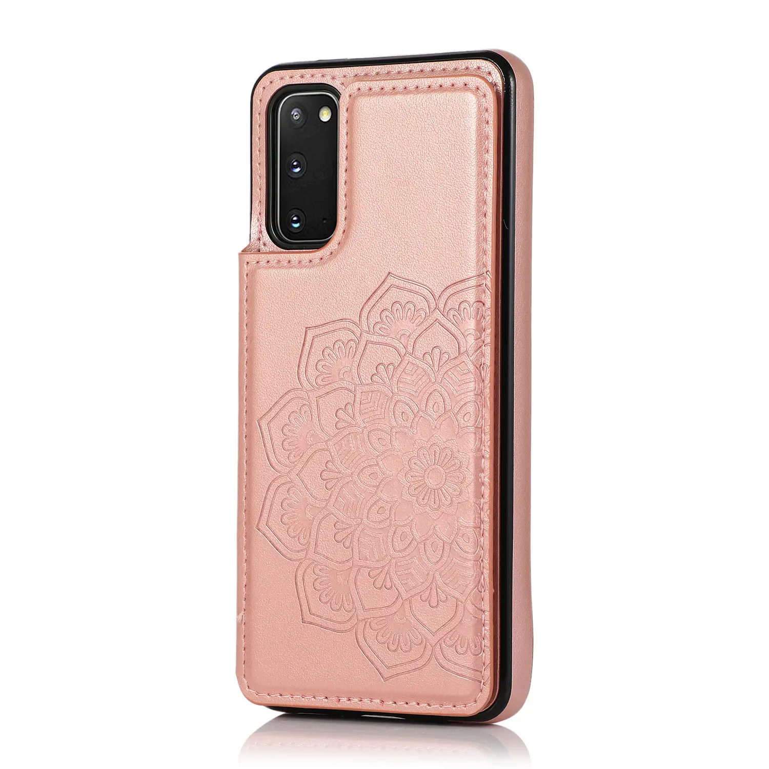 Double Buckle Embossed Mandala Phone Case