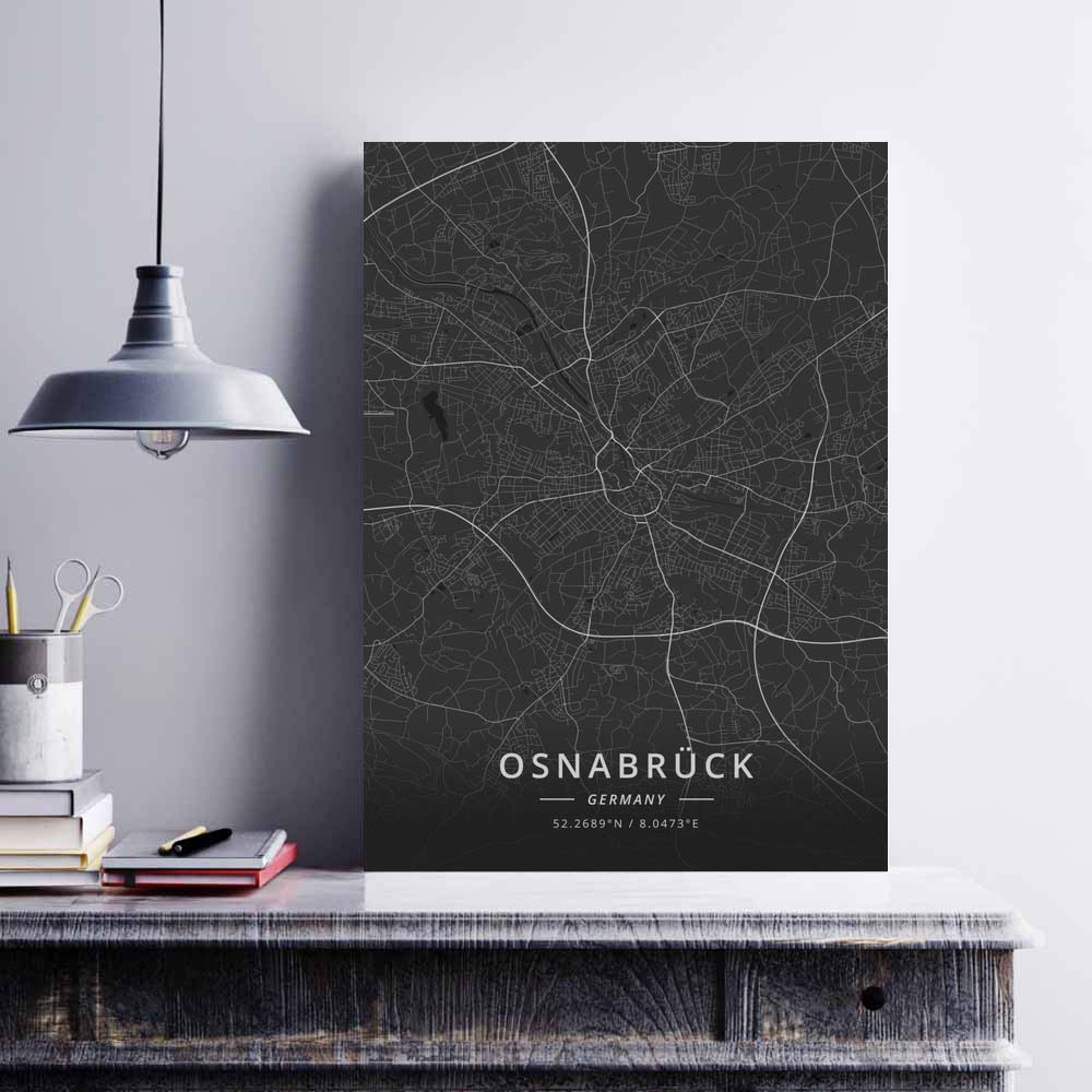 German City Decoration Poster Canvas Painting