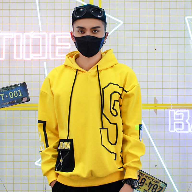 Fleece Hooded Top National Trend Hip Hop Sweater