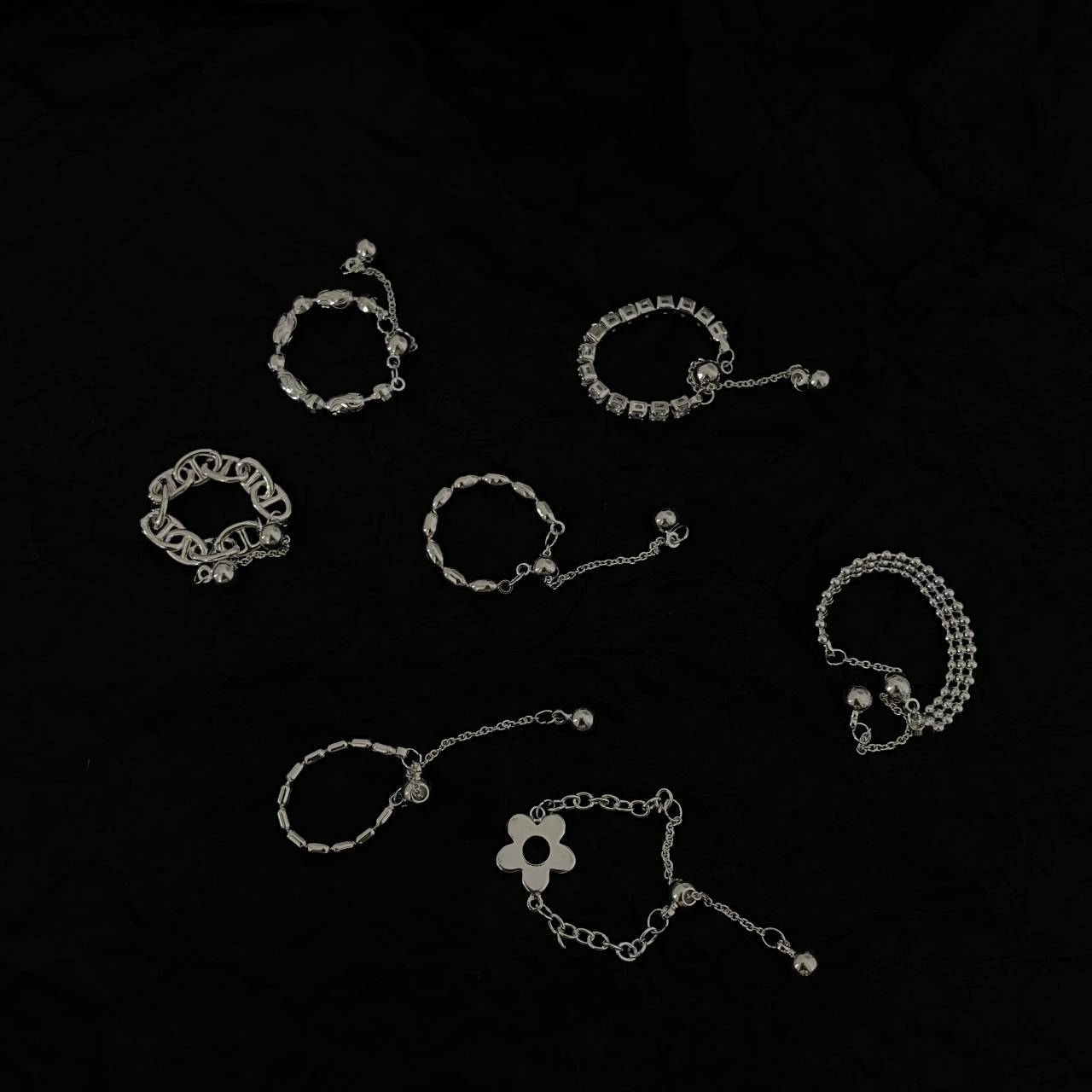 Customize A Variety Of Pull Soft Chain Rings Ins Niche Design Large Size