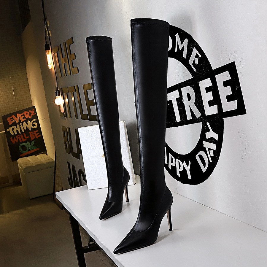 Title 5, Stiletto Pointed Toe Over-the-knee Boots