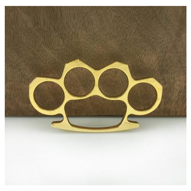 2pcs Titanium Steel Brass Brass Knuckles Multifunctional,self-defense Weapon,self-protection Knuckles