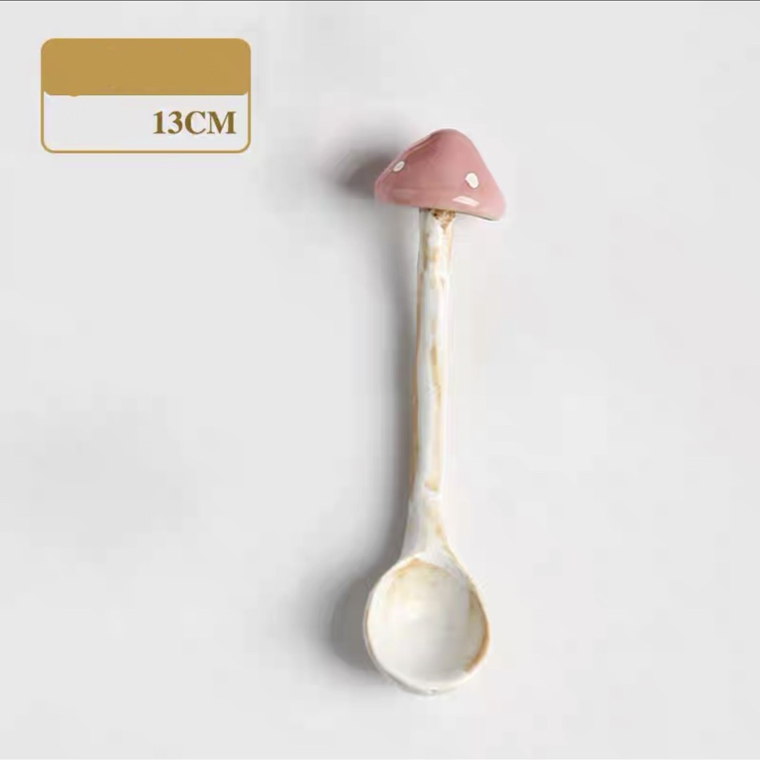 Mushroom Spoon Pink