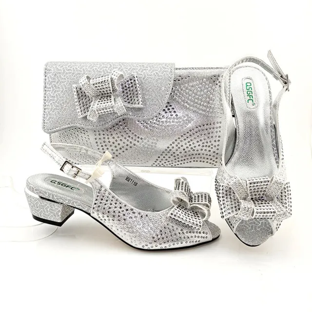 Point Toe Buckle Heels Evening Bag Clutch Silver - Shop at LoveMi