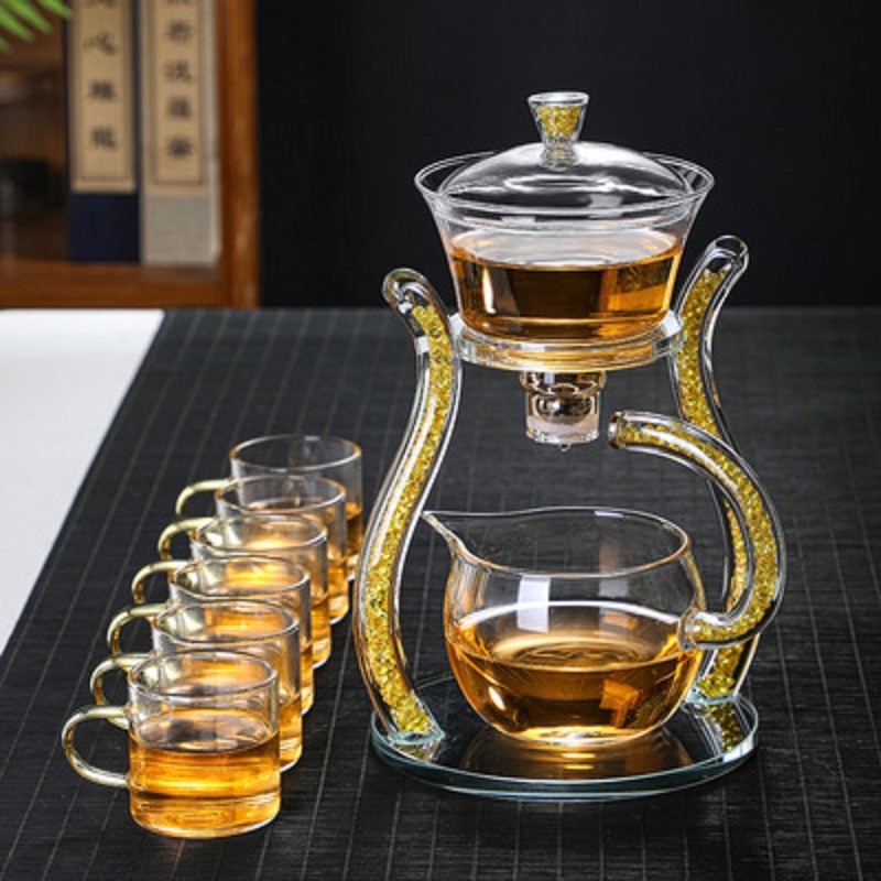 Yellow tea set 6cups