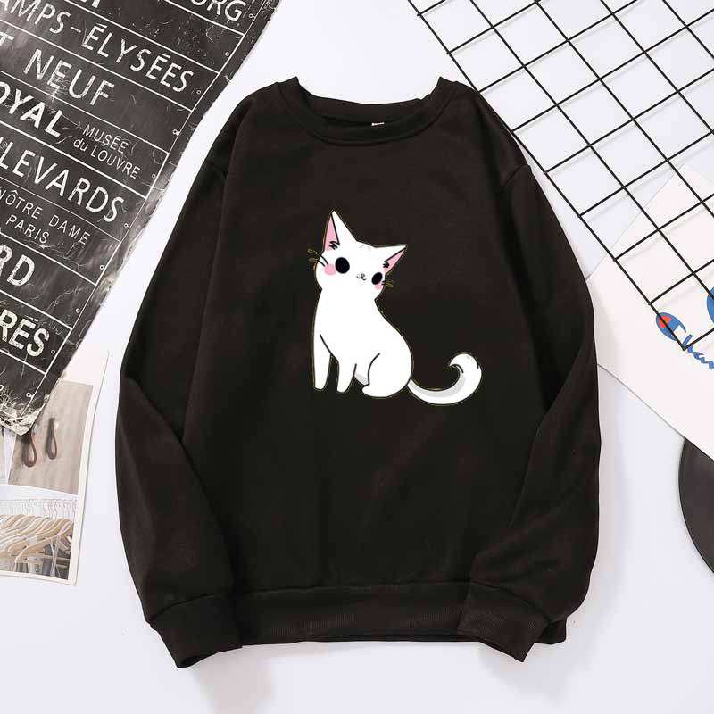 Title 4, Printed cute cat hoodie