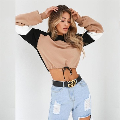 Lace Stitching Long-Sleeved Round Neck Sweater Women's Clothing