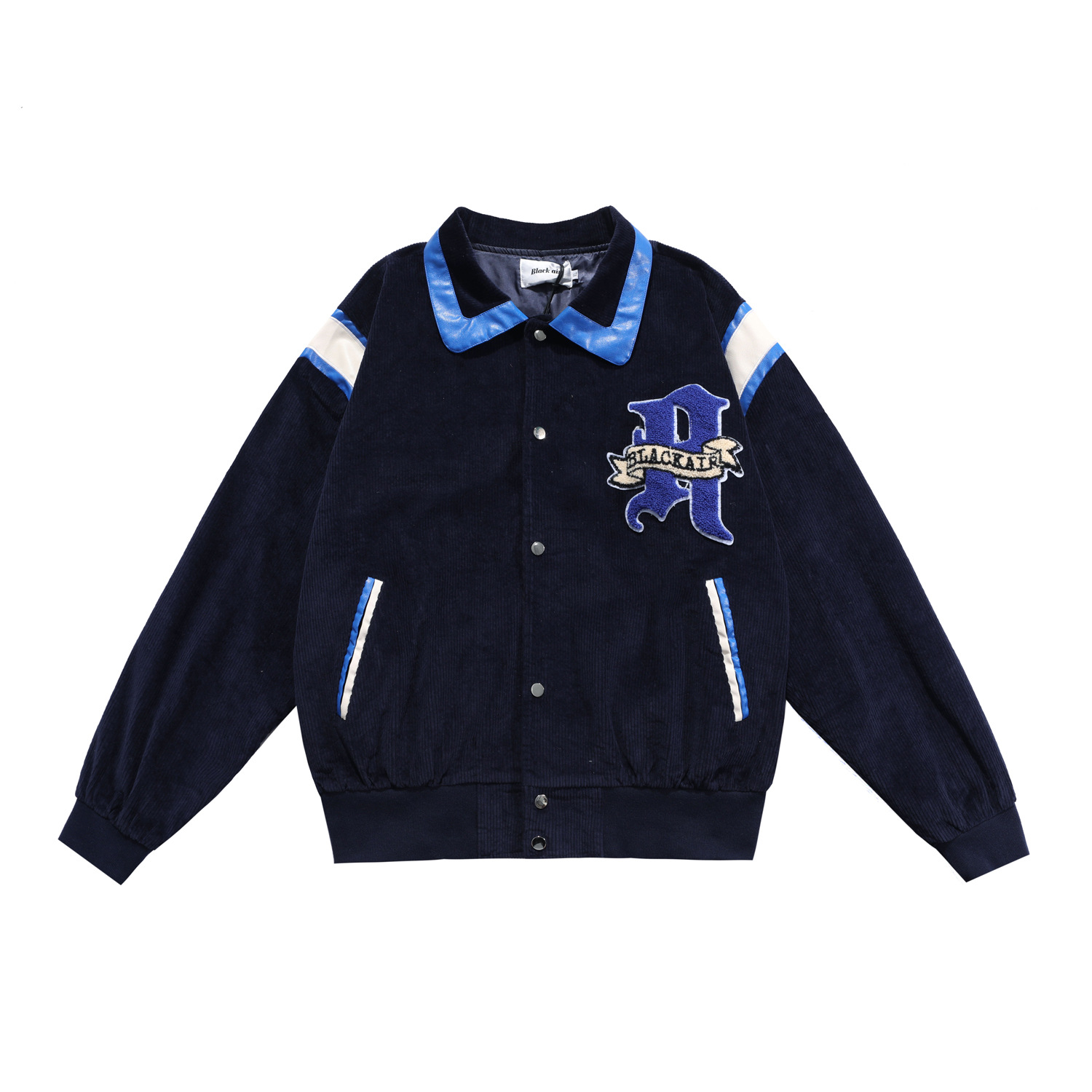 Fashion Retro Corduroy Jacket Baseball Jersey