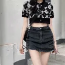 Gray Denim Skirt
