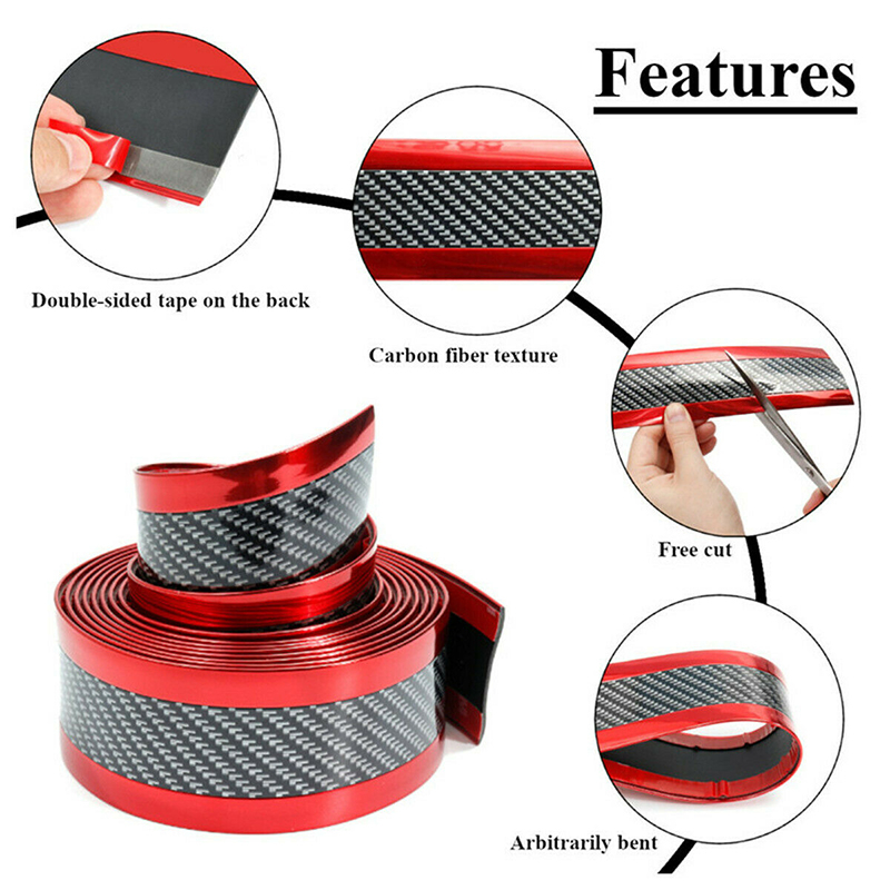 Anti-stepping Universal Modified Pedal Trim Strip Carbon Fiber - Image 5