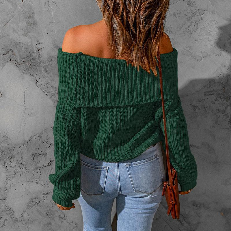 Title 14, Autumn And Winter One-shoulder Off-the-shoulder...