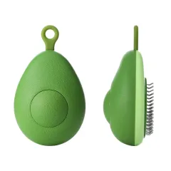 Cat Brush Hair Remover Cleaning Avocado Shaped Dog Grooming Tool Pet Combs Brush Stainless Steel Needle Pet Cleaning Care - Avocado Green - View 1