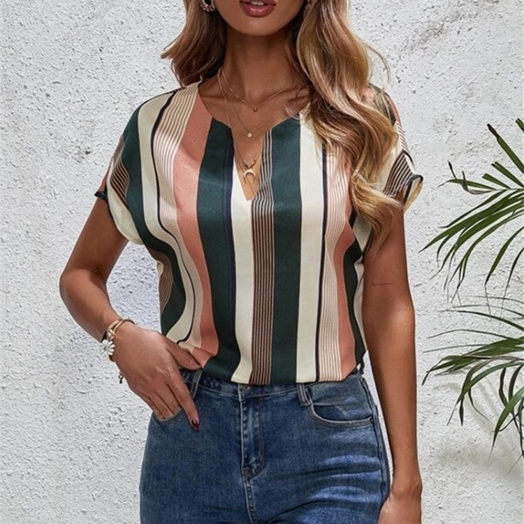 Pullover Comfort And Casual Printed Short-sleeved Top