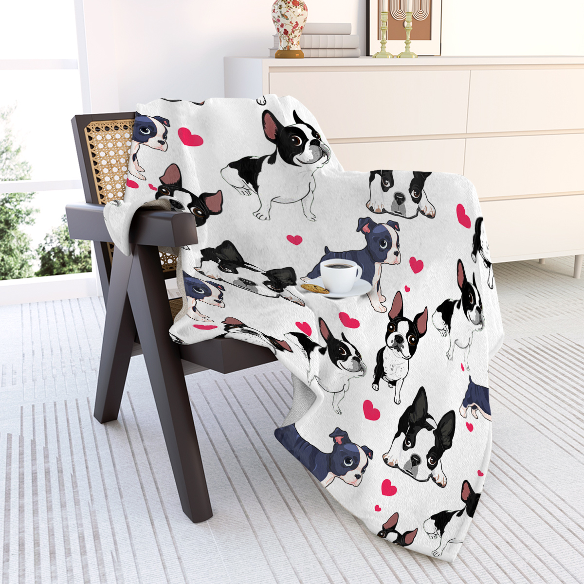 1pc Adorable Fleece Dog Blanket - Soft, Cozy, Lightweight, Warm, Flannel Throw For Couch, Bed, Sofa, Living Room Decor - Perfect For Snuggling Up On Chilly Days 130x150cm Temu Can Only Be Self-picked detail photo 10