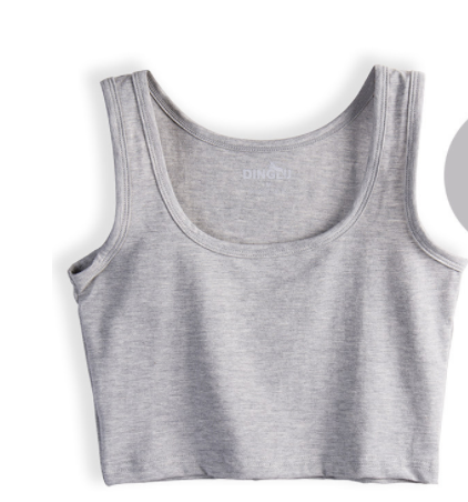 Ladies Short Vest Small Sling Wear Sleeveless Cotton Crop Health