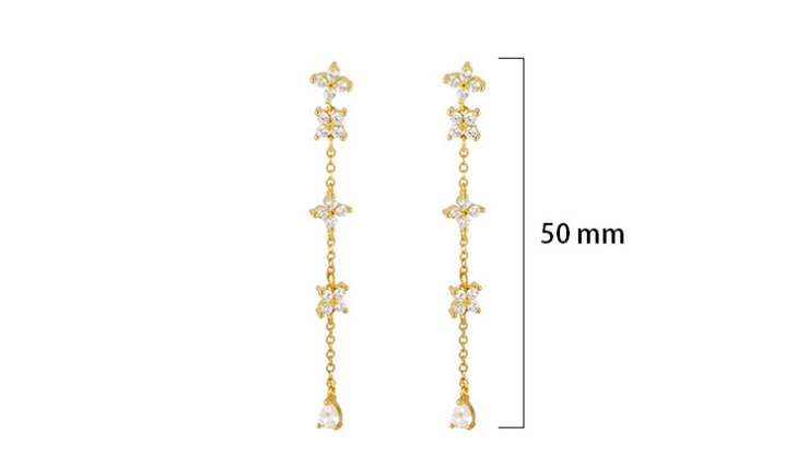 Title 1, New Personalized Long Chain Earrings With Styli...