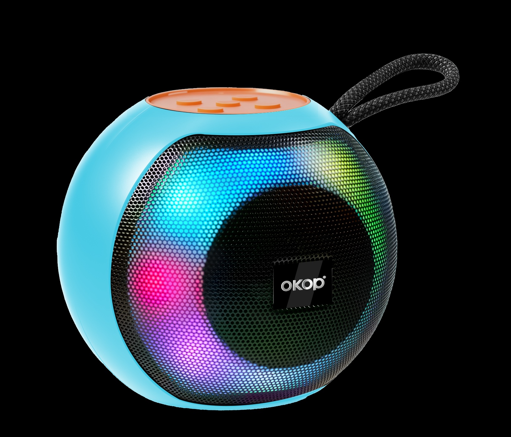 KP-586 Best-selling Wireless Bluetooth Speaker With Portable Handle And RGB Lighting Compact Design Ideal For Outdoor Sports And Gatherings. image 4