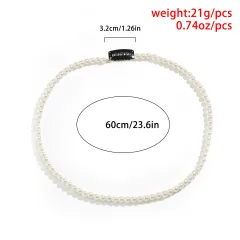 Hip-hop Trend Geometric Pearl Braided Hair Accessories - 4 Style - View 1