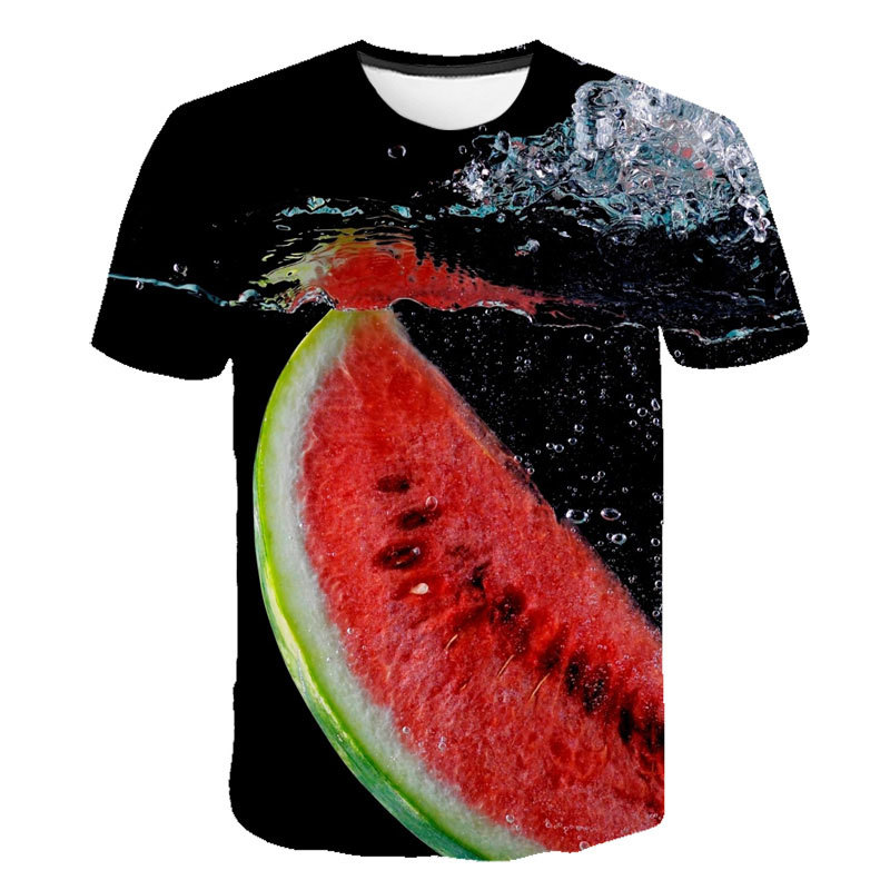 Title 10, 3D-gedrucktes T-Shirt mit Obstsorten-Medley-Mus...