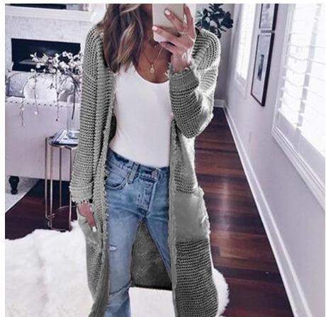 Cardigan Jacket Casual Knitted Sweater Jacket