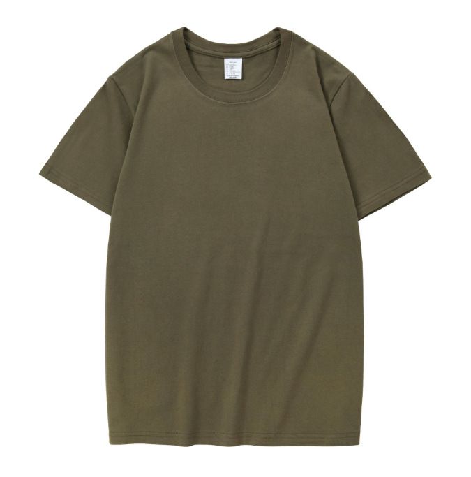 Men's Pure Cotton T-shirt Trendy Brand Solid Color