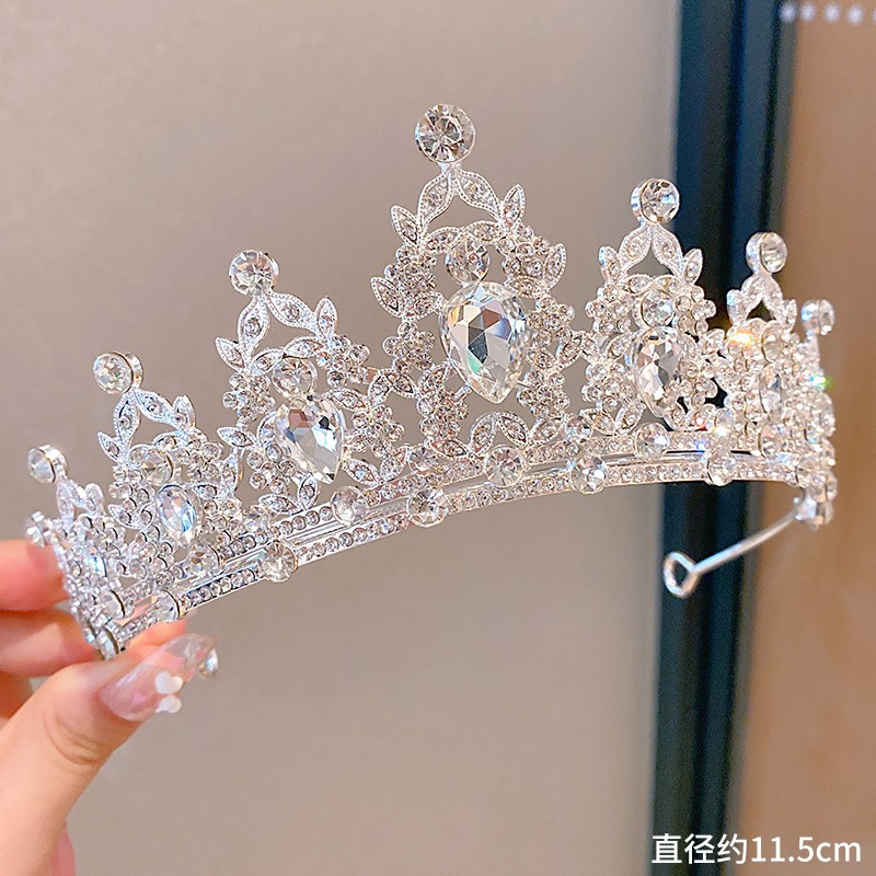 Sweet Fashion Jewelry Hair Accessories Multicolor Pearl Crown Banquet Birthday Fashion Princess Headband Girl Kawaii Crown Crown Headband Headgear Headgear Crystal  Wedding Party Hair Accessories — foto 2