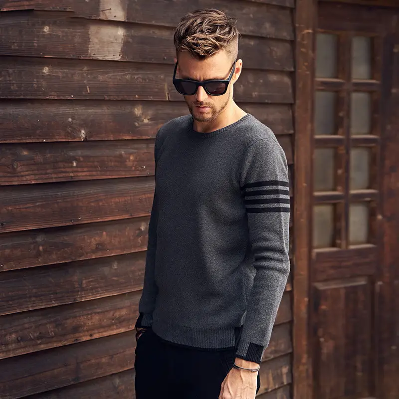 Men's Sweater Autumn And Winter New Coat Round Neck Sweater