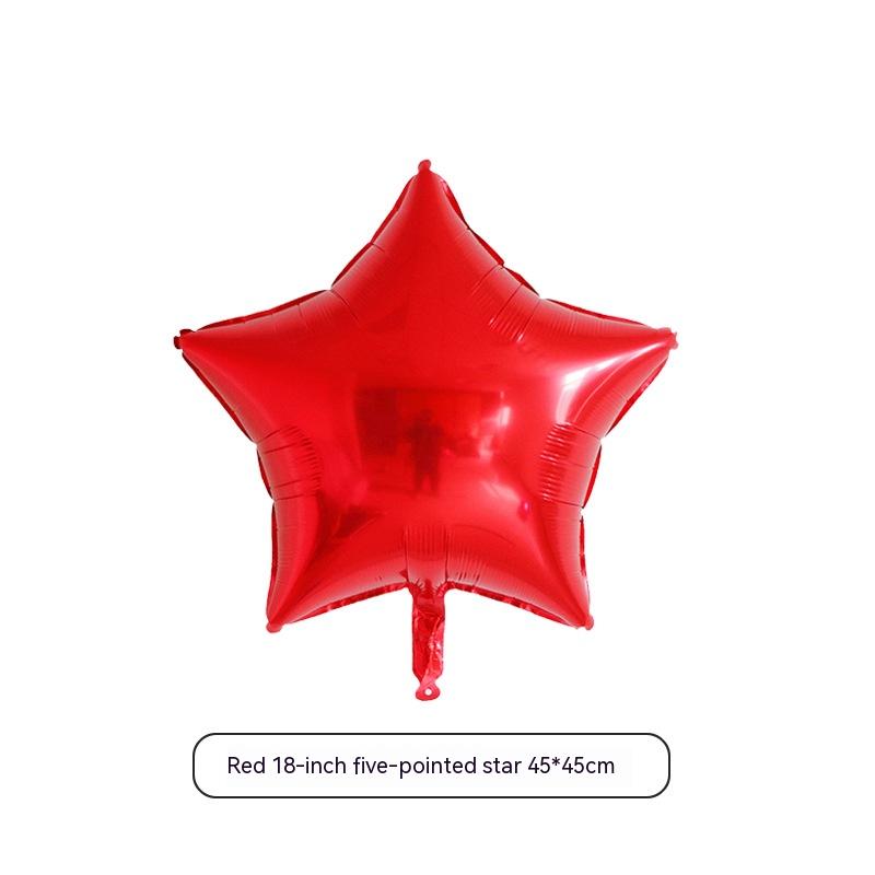 Title 13, 18-inch Five-pointed Star Aluminum Foil Balloon