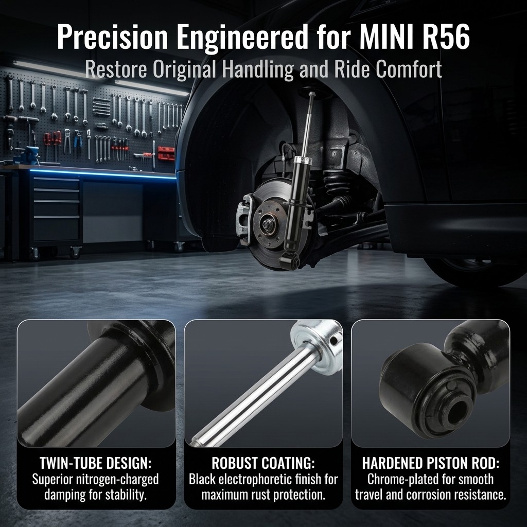 FOR BMW MINI R56 COOPER - REAR SHOCK ABSORBERS SHOCKS SHOCKERS — image 4