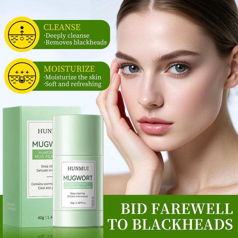 HUNMUI Mugwort Plant Extract Clay Mask Stick 40g