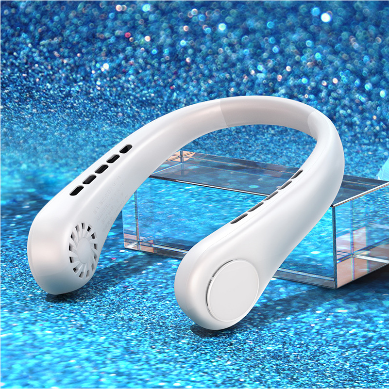 New Mini Neck Fan Portable Bladeless Hanging Neck Rechargeable Air Cooler Mini S - Picture 11 of 11